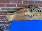 Antique Oak Carved Crown Pediment