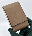Authentic Rolex Soft Taupe Leather Watch Case Travel Pouch - Rare Color - New