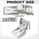 2 Pcs Universal Freezer Door Hinges For Haier 95-110 Degrees Folding Doors New
