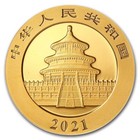 2021 Chinese Gold Panda 8 Grams Coin   100 Yuan Brilliant Uncirculated