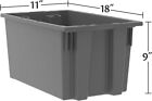  6 Pack  35185 Akro-mils 18  X 11  X 9  Nest   Stack Plastic Storage Container
