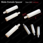 20 50 100pcs M3 White Plastic Nylon Hex Column Standoff Spacer Phillip Screw Nut