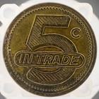 Home Oil Co  Ness City Kansas 5 Cent Trade Merchandise Token 22mm