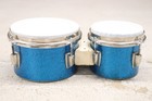 Ludwig Tunable Bongo Drums Vintage 1960 s Blue Sparkle