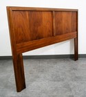 Mid Century Modern Headboard Queen Dixie Bed Frame Walnut Mcm Slat Wood Walnut
