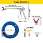50ft X 1 4 airless Paint Spray Hose Kit Sprayer Gun 3600psi W  517 Tip For Graco