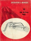 Ih International Harvester No 35 Side Delivery Wheel Driven Pull Hay Rake Manual