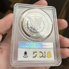 1900 Proof Morgan Silver Dollar  Pcgs Pr64  Rainbow   Blueberry Toned 