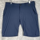 Travismathew Mens Navy Blue Performance Golf Shorts Size 33 Stretch 4-pocket