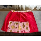 Lot Of 2 Vintage Retro Red Floral Terry Towel Apron  Cotton Kitchen Items Aprons