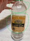 White House Vinegar Bottle -75th Anniversary Bottle With Label And Cap Read