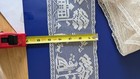 Vintage French Filet Lace Trim Pictorial Country Scene 5  X 11 5 Yds Fabric