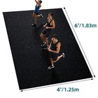 Gym Rubber Flooring Heavy Duty 4 x6  4 x10  Gym Exercise Floor Mats 1 4  Thick