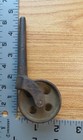 Lot Of 2 Larger Vintage Antique Cast Iron Wheel Casters Industrial Style