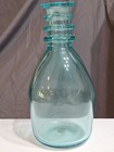Antique American Free-blown Glass Ring-necked Decanter Bottle Aquamarine Rare