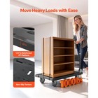 Uimoso Foldable Push Cart Dolly 1000 Lbs Capacity With Wheels Folding Platform