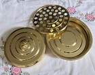 Artistic Churchware Gold Brass Communion Tray Set Lid Insert Rw 500 Made In Usa