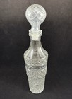 Vintage Crystal Glass Bottle Liquor Whiskey Scotch Vodka Decanter W  Stopper