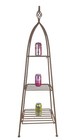 3 Tier Collapsible Folding 3 Shelf Metal Plant Stand Triangle Shape 46 X 15 X 15