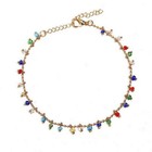 Fashion Women Ankle Chain Jewelry Anklet Bracelet Rainbow Colorful Beads New