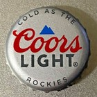 100 New Style Coors Light Beer Caps  no Dents  Art   Craft Collector Man Cave