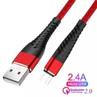 4pack Heavy Duty Micro Usb Fast Charger Data Cable Cord For Samsung Android Htc