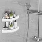Aluminium Shower Corner Shelves - Rustproof Shower Caddy No Drilling Installa   