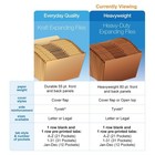 21 Pocket Expanding File Organizer Letter Size A-z Tabs Heavy Duty Brown