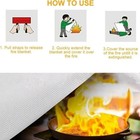 Fire Blanket Emergency Fiberglass 1m X 1m Flame Retardant Shelter 1 Or 2 Pack