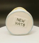 Adorable Vintage Ceramic  new Hats  Hat Box Coin Bank
