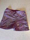 Justice Girls Kids Size Xs 5 6 Shorts Pink Purple Gymnastics Dance Gym Running