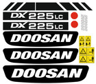 Doosan Dx225lc Digger Sticker   Decal Kit   Safety Stickers Included
