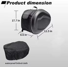 Pair Motorcycle Touring Sport Side Bags Cordura Waterproof Bags Black