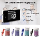 Accuc-answer 4 In 1 Test Strips Combo For Hemoglobin Cholesterol Glucose Meter