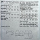 Mccall s Pattern M7166 Crop Top   Pleated Skirt In 2 Lengths Misses 4-12   12-20