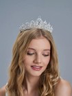 Wedding Bridal Princess Crystal Prom Hair Tiara Crown Veil Headband Princess Us