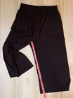 Weissman Black Wide Leg Slit Crop Dance Pants Size M Women s