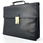 Gucci Business Bag Briefcase Leather Black Authentic