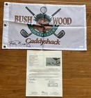 Bill Murray Autographed Signed 12x21 Caddyshack Bushwood Golf Flag Jsa Loa