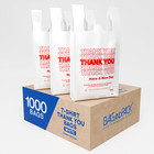 Thank You Plastic T-shirt Bags 11 5x6 5x21 For Grocery Retail Shopping Carry Out