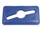 Rubbermaid Commercial Slim Jim Single Stream Recycling Top For Slim Jim