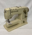 Vintage Bernina 730 Record Sewing Machine W case   Much More  Factory Serviced 