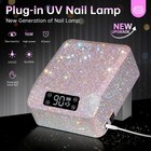 Christine Shelly Uv Led Nail Lamp 96w Plug-in Nail Dryer Sparkly Gel Polish