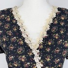 Joni Blair Women s Vintage Floral Prairie Cottagecore Maxi Dress Size 7 Black