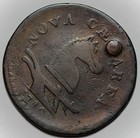 1786 New Jersey Copper  maris 17-j  - Plugged  Struck Over Connecticut Copper