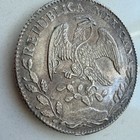 1877 Go Mexico 8 Reales Eagle W  Snake On Cactus - Unc Proof Like