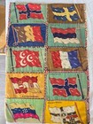 Antique Americana Tobacco Cigar Box Flag Felts 1940s Pillow Case Vintage 