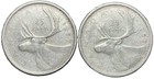 1957 Canada Silver Quarter Lot  2 Coins      80  Silver     Better Condition