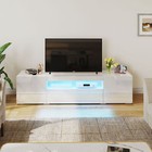 High Gloss Led Tv Stand For 65 75 80 Inch Tv Entertainment Center Media Console