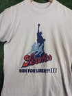 Vintage 80s Stroh s Beer Adidas Nyc Run For Liberty Marathon T-shirt Size Small
